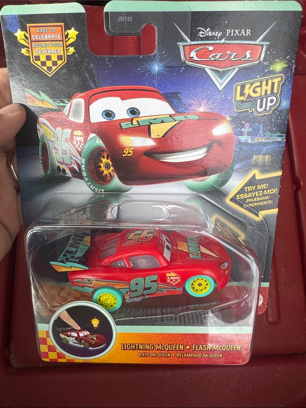 Disney Lightning McQueen Light-Up Toy - Red with Teal Accents